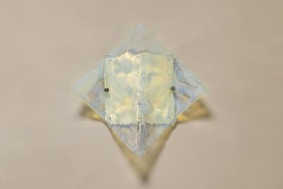  Mazzega Murano Mazzega Wall Lamp In Light Blue Murano Glass Italy 1970s