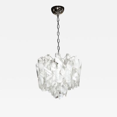  Mazzega Murano Mid Century Modernist Hand Blown Murano Glass Torciglioni Chandelier By Mazzega