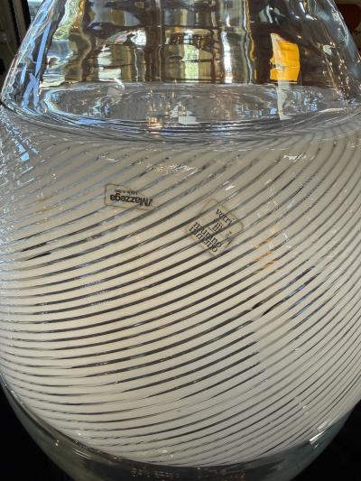  Mazzega Murano Model LT 353 Egg Table Lamp Vase by Carlo Nason for AV Mazzega