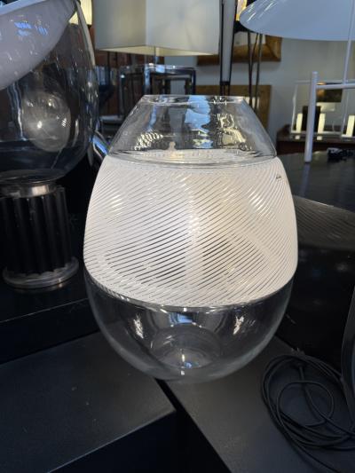  Mazzega Murano Model LT 353 Egg Table Lamp Vase by Carlo Nason for AV Mazzega