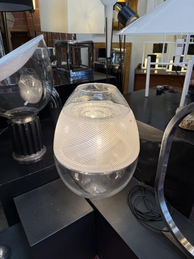  Mazzega Murano Model LT 353 Egg Table Lamp Vase by Carlo Nason for AV Mazzega
