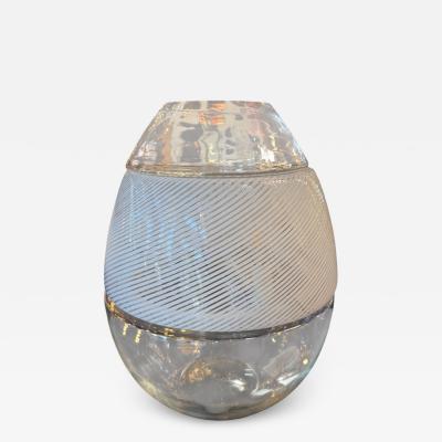  Mazzega Murano Model LT 353 Egg Table Lamp Vase by Carlo Nason for AV Mazzega