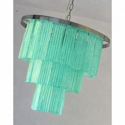  Mazzega Murano Modern Sea Green Murano Glass Sputnik Chandelier Italian SimoEng Mazzega Style