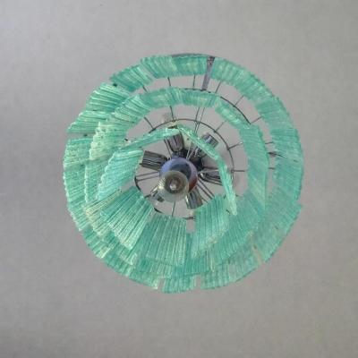  Mazzega Murano Modern Sea Green Murano Glass Sputnik Chandelier Italian SimoEng Mazzega Style