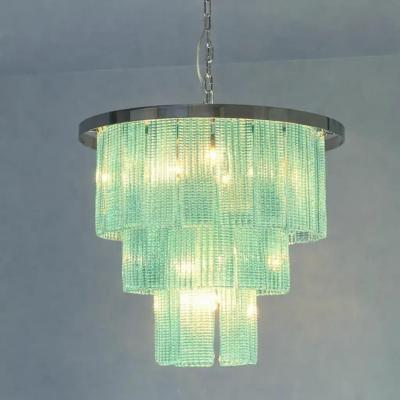  Mazzega Murano Modern Sea Green Murano Glass Sputnik Chandelier Italian SimoEng Mazzega Style