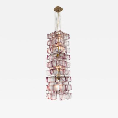  Mazzega Murano Murano Glass Chandelier by Mazzega Italy 1970s