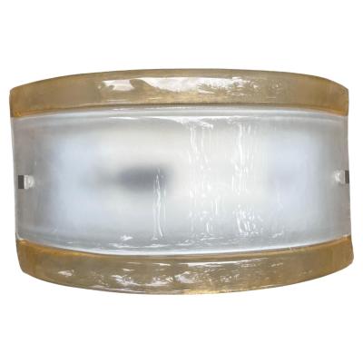  Mazzega Murano Pair Of Murano Glass Sconces By Mazzega