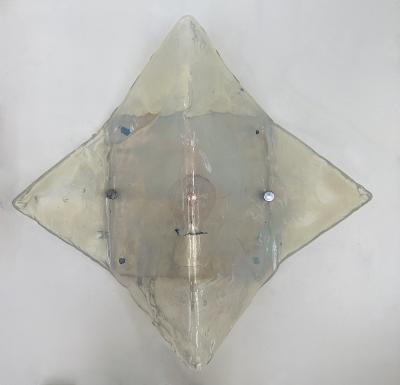  Mazzega Murano Pair of Sconces LP253 Murano Glass by Carlo Nason for Mazzega Italy 1970s