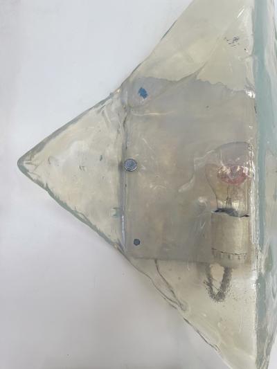  Mazzega Murano Pair of Sconces LP253 Murano Glass by Carlo Nason for Mazzega Italy 1970s