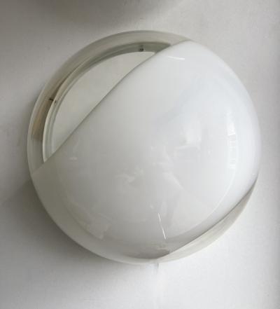  Mazzega Murano Pair of Sconces Murano Glass LP245 by Mazzega Italy 1970s