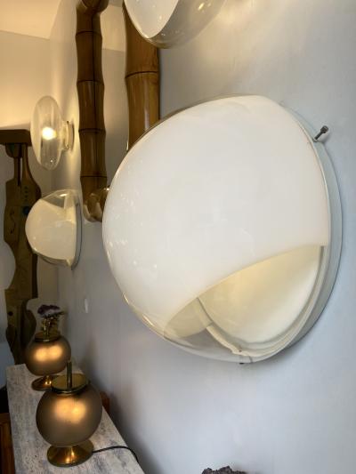  Mazzega Murano Pair of Sconces Murano Glass LP245 by Mazzega Italy 1970s