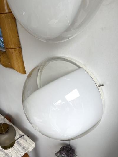  Mazzega Murano Pair of Sconces Murano Glass LP245 by Mazzega Italy 1970s