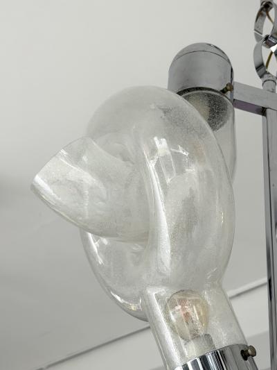 Mazzega Murano Pendant Lighting Murano Glass and Metal by Aldo Nason for Mazzega Italy 1970s