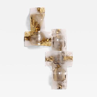  Mazzega Murano Rare Mazzega Murano Wall Light Fixture C 1960 
