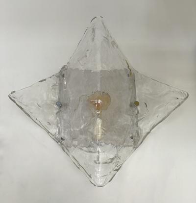  Mazzega Murano Sconce LP253 Murano Glass by Carlo Nason for Mazzega Italy 1970s