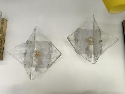  Mazzega Murano Sconce LP253 Murano Glass by Carlo Nason for Mazzega Italy 1970s