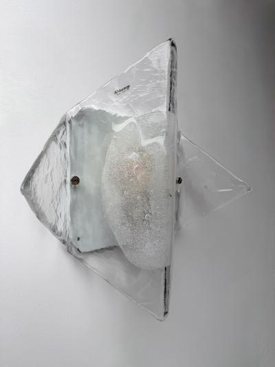  Mazzega Murano Sconce LP253 Murano Glass by Carlo Nason for Mazzega Italy 1970s