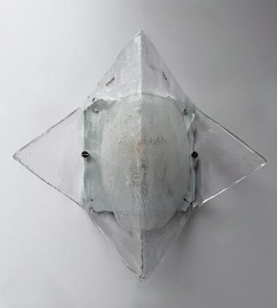  Mazzega Murano Sconce LP253 Murano Glass by Carlo Nason for Mazzega Italy 1970s