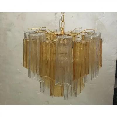  Mazzega Murano Striking Contemporary Murano Glass Sputnik Chandelier in Multicolor