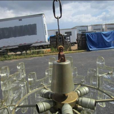 Mazzega Murano Vintage H Shape Murano Glass Mazzega Chandelier by Carlo Nason