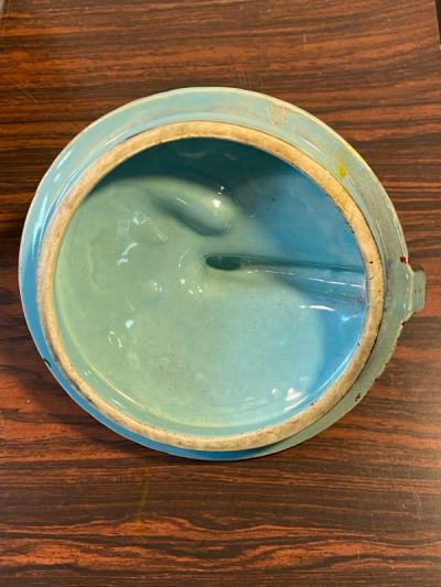  McCoy Pottery COLORFUL WORLD GLOBE WITH AIRPLANE COOKIE JAR BY McCOY