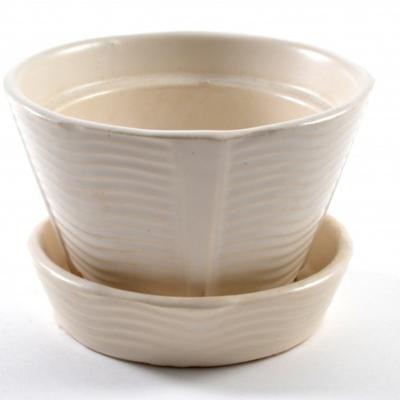  McCoy Pottery McCoy Planter and Saucer 50s