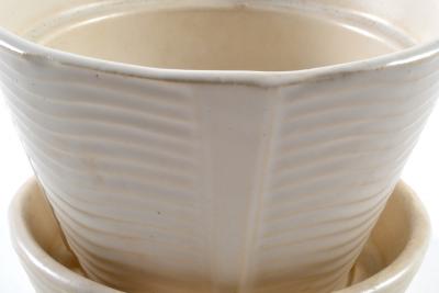  McCoy Pottery McCoy Planter and Saucer 50s