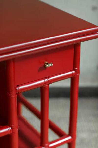  McGuire Furniture John and Elinor McGuire Bamboo cart server buffet Lyda Levi for McGuire San Francisco 1970