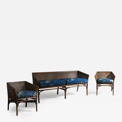  McGuire Furniture John and Elinor McGuire Living room set in the style of Mcguire San Francisco 1970