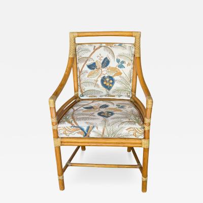  McGuire Furniture John and Elinor McGuire McGuire Furniture Co Bamboo Rattan Target Dining Arm Chair 1 of 6