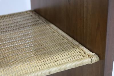  McGuire Furniture John and Elinor McGuire Pair of McGuire Dornick Side Tables or Nightstands