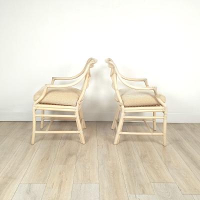  McGuire Furniture John and Elinor McGuire Pair of Vintage McGuire Armchairs circa 1980 Two pairs available