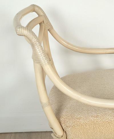  McGuire Furniture John and Elinor McGuire Pair of Vintage McGuire Armchairs circa 1980 Two pairs available