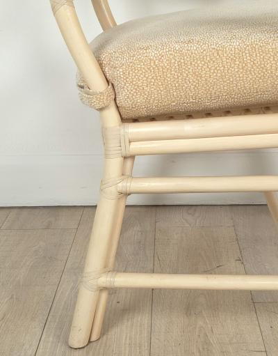  McGuire Furniture John and Elinor McGuire Pair of Vintage McGuire Armchairs circa 1980 Two pairs available