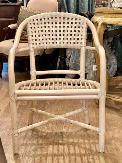  McGuire Furniture McGuire Bamboo Pigskin Arm Chair 1 of 6 C 1980s