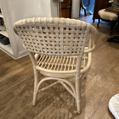  McGuire Furniture McGuire Bamboo Pigskin Arm Chair 1 of 6 C 1980s