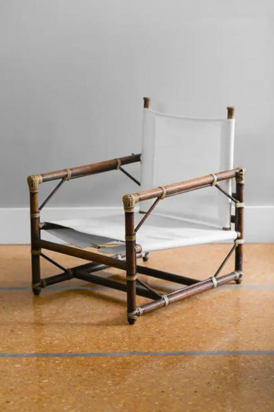  McGuire Furniture Pair of armchairs McGuire San Francisco 1970