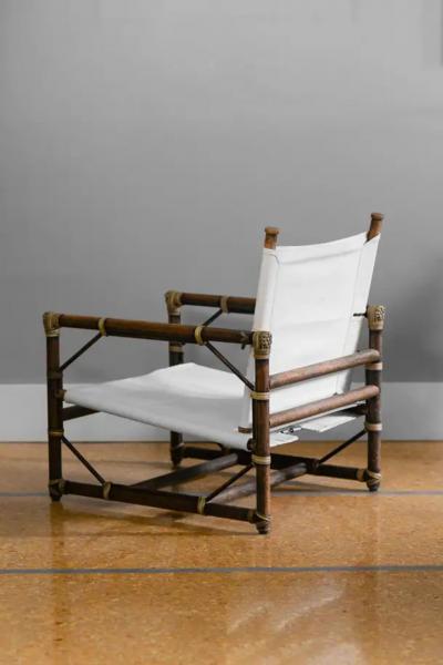  McGuire Furniture Pair of armchairs McGuire San Francisco 1970