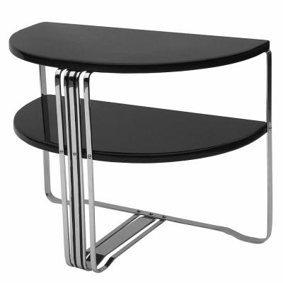  McKay Furniture Corp Pair of Art Deco Demilune Tables by Mckay