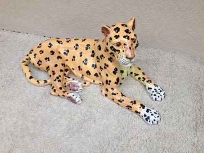  Meiselman Imports Meiselman Italian Extra Large Ceramic Leopard