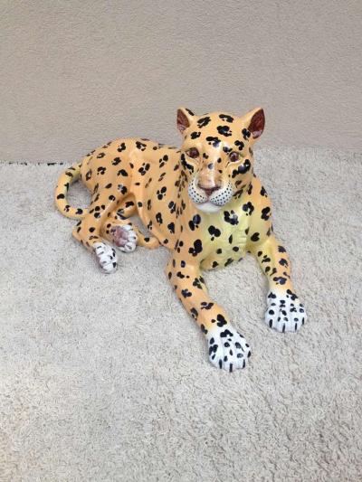  Meiselman Imports Meiselman Italian Extra Large Ceramic Leopard
