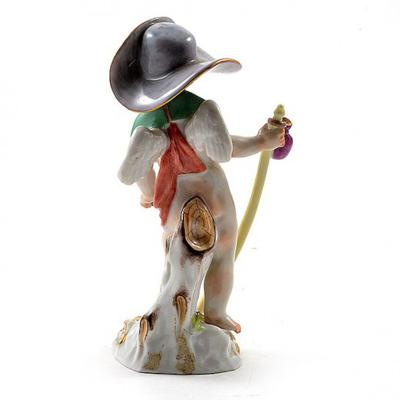  Meissen Meissen Porcelain Figurine Cupid as a Wanderer