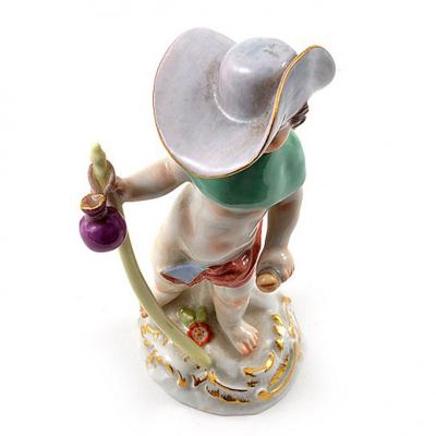  Meissen Meissen Porcelain Figurine Cupid as a Wanderer