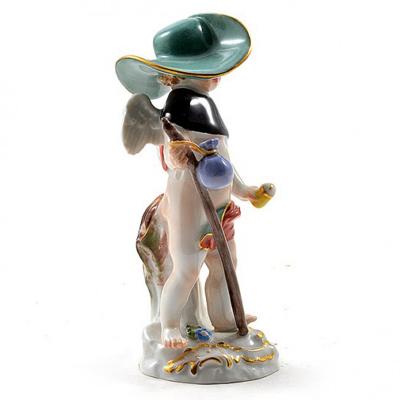  Meissen Meissen Porcelain Figurine Cupid as a Wanderer