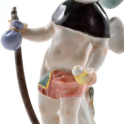  Meissen Meissen Porcelain Figurine Cupid as a Wanderer