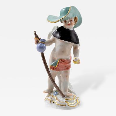  Meissen Meissen Porcelain Figurine Cupid as a Wanderer