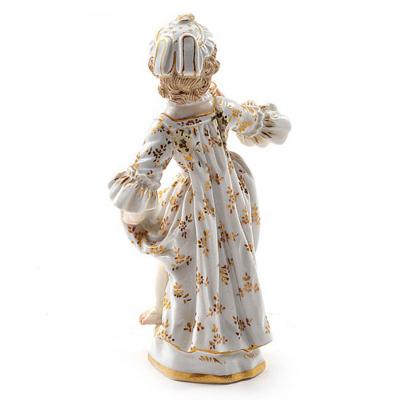  Meissen Meissen Porcelain Figurine of a Child Girl with a Cup