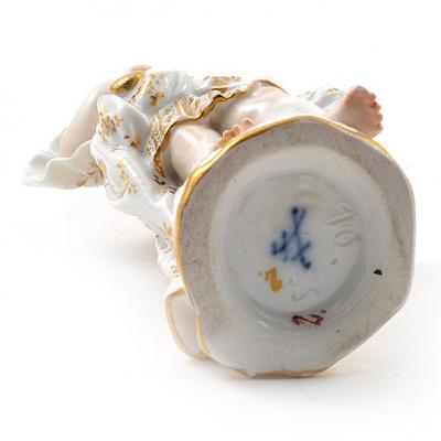  Meissen Meissen Porcelain Figurine of a Child Girl with a Cup