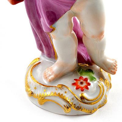  Meissen Meissen Porcelain Figurine of a Cupid Light Keeper