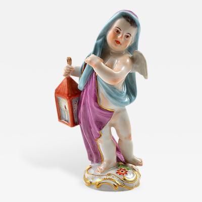  Meissen Meissen Porcelain Figurine of a Cupid Light Keeper